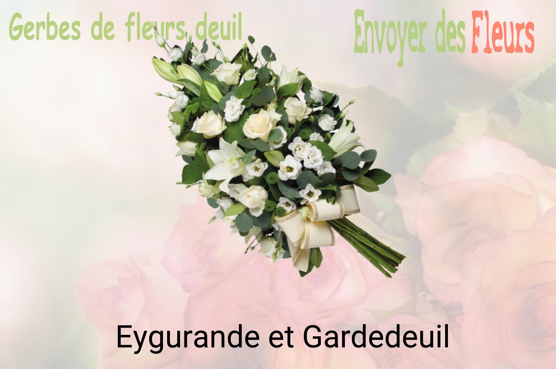 Gerbe de fleurs de deuil livrée à Eygurande-et-Gardedeuil